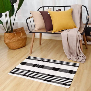 Checkered Layering Rug