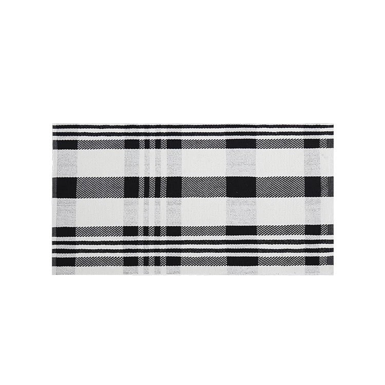 Checkered Layering Rug