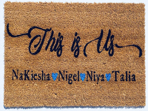 Customized This Is Us Doormat